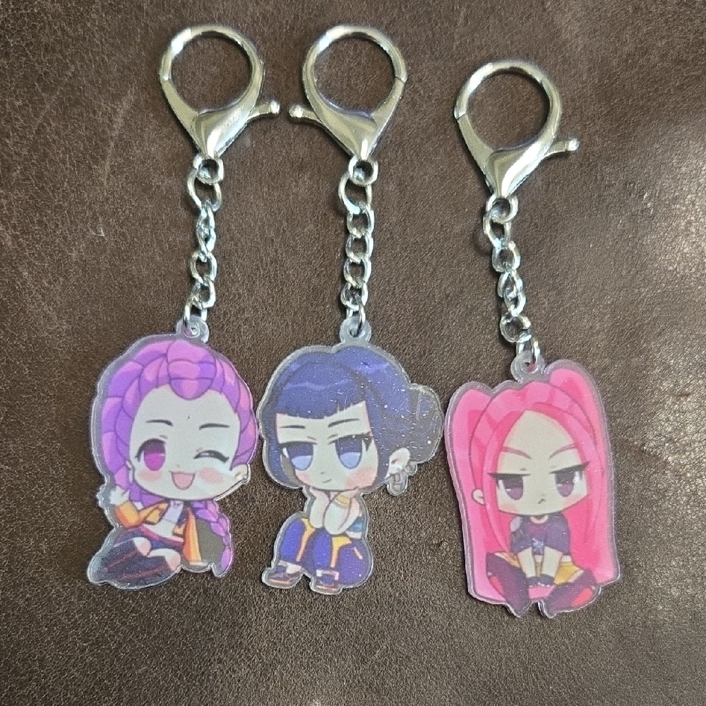Netflix K-pop Demon Hunter Anime Character Keychains